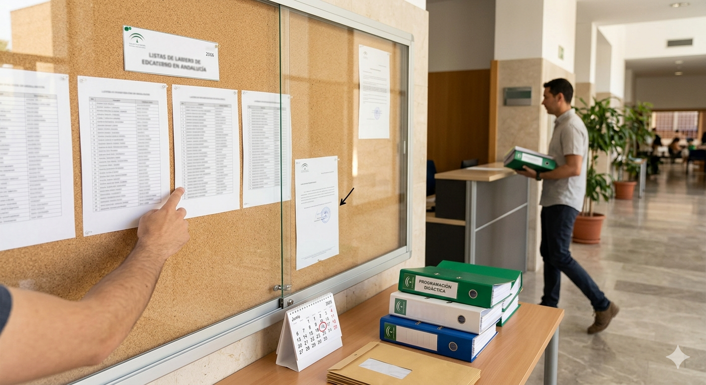 Listados definitivos y plazo de entrega de la PD – Andalucía